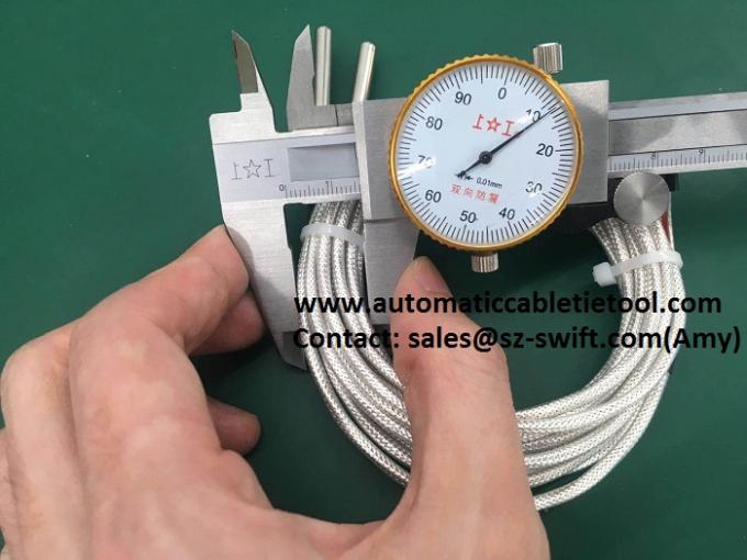 Power Automatic Nylon Cable Tie Packing Machine AC220V With Handheld Cable Tie Gun