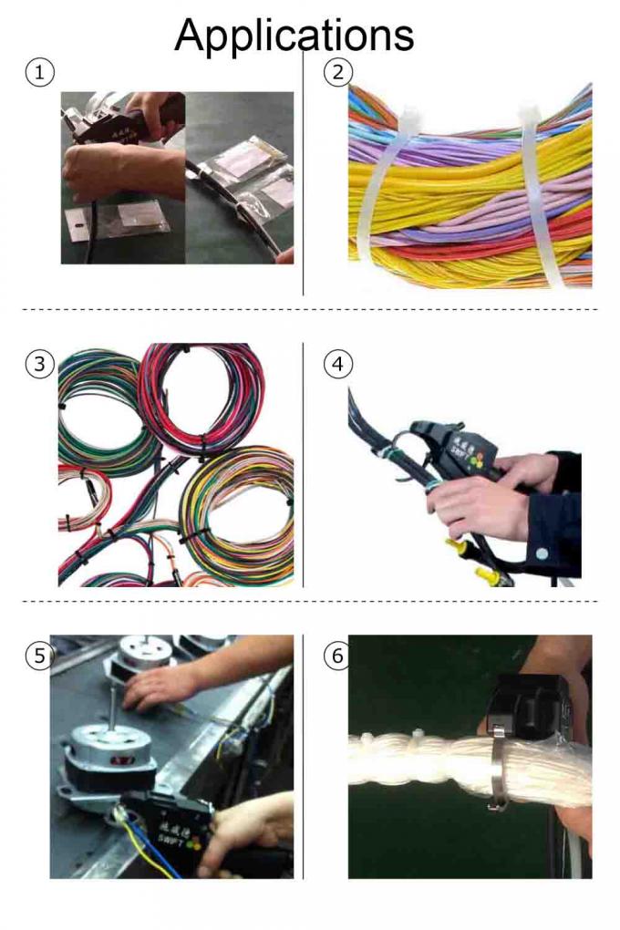 220V Electric Automatic Cable Tie System Harness Bundling / Binding