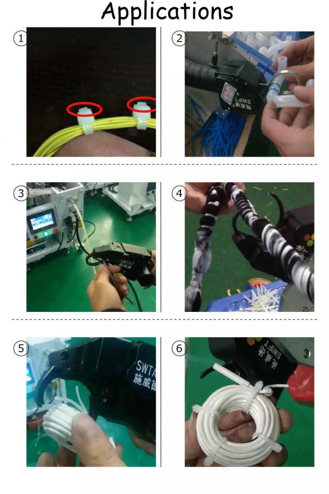 Swift Automatic Cable Tie System Gun Tool Electrical Tying Wires Home