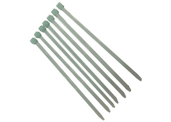 UL94V2 120mm Length Green Nylon Cable Ties For Heat Resistant REACH Certification