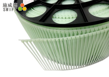 Buy 4000pcs Reel Nylon Wide Zip Ties , Clear Zip Ties 200mm Length 3.6mm Width online manufacture