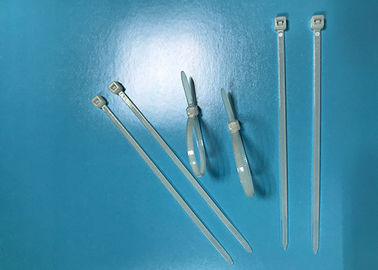 Buy Natural Color Nylon Cable Ties 18 Lb Tensile Strength For Food Bags Sealing online manufacture