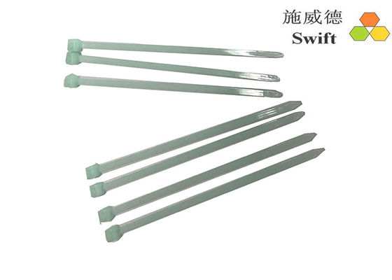 Buy 4 Inch Nylon Hose Ties / Nylon Zip Ties Heat Resisting Blue Reach Certificate online manufacture