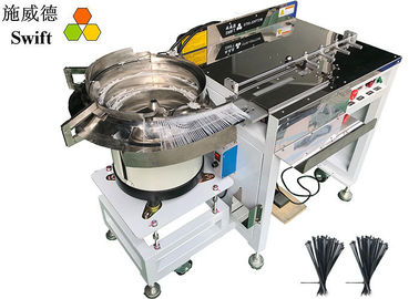 Automatic Plastic Tie Machine Desktop SWT25100D 0.8S Speed For Nylon Zip Ties